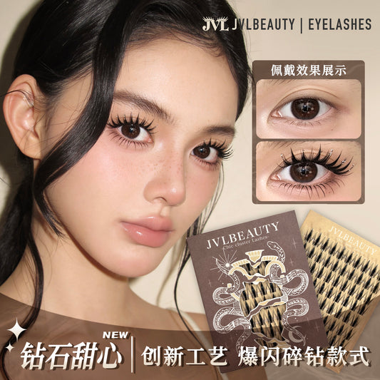 JVLBEAUTY 【Diamond Sweetheart】 Rhinestone Manga Cluster Lashes