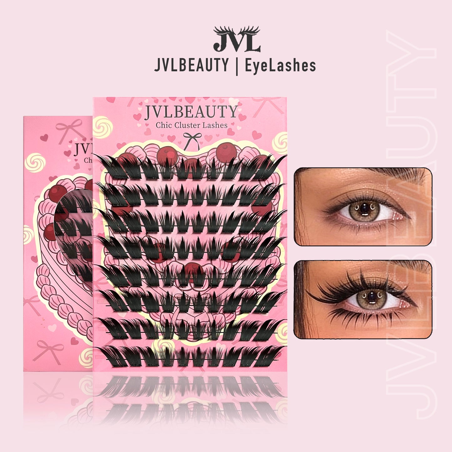 JVLBEAUTY 【Black Forest】 Fox Eye Extra Voluminous False Lashes