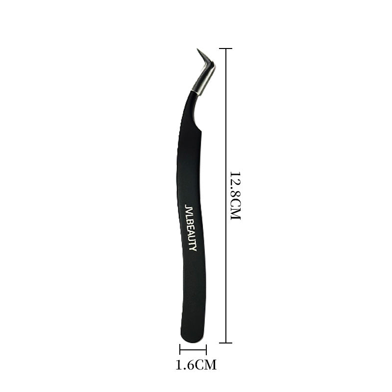 Anti-Stick Lash Tweezers – Pro Coated Precision Tip