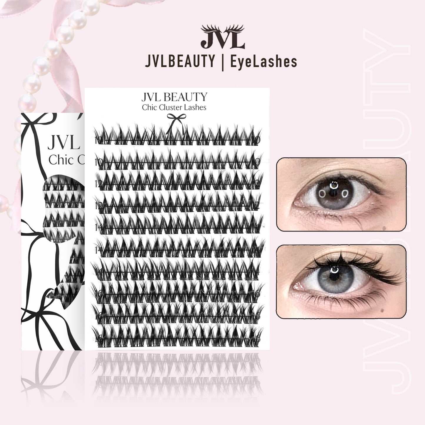 JVLBEAUTY 【Sweet Doll】 J Curl Baby Soft Segmented Lashes — Manga-Inspired Lash Look