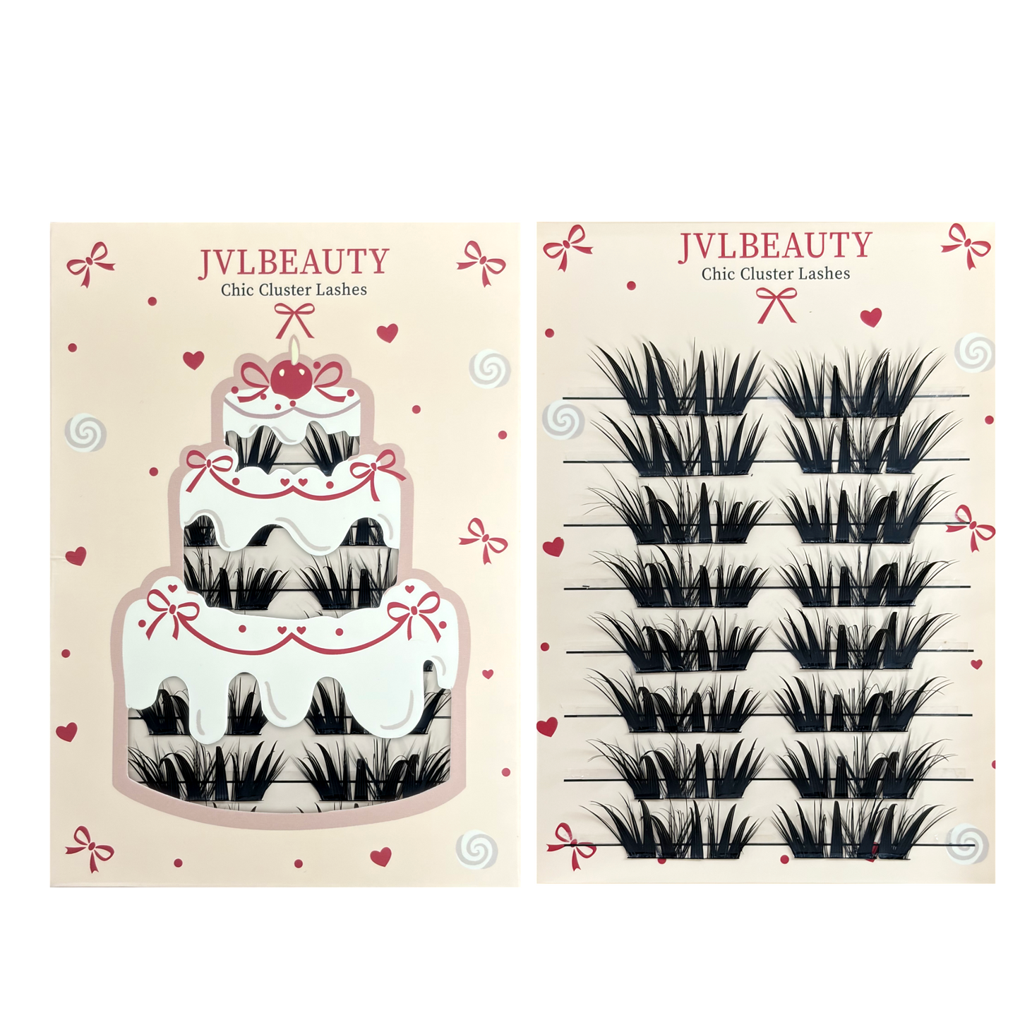 JVLBEAUTY 【Milk Candy】 6D Fluffy Segmented False Lashes